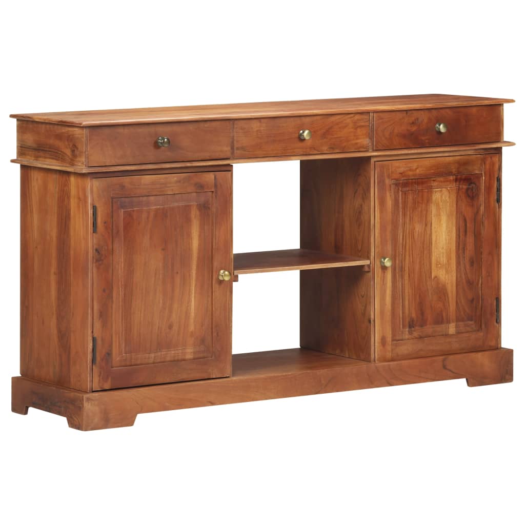 Servantă, 135 X 35 X 75 Cm, Lemn Masiv De Acacia
