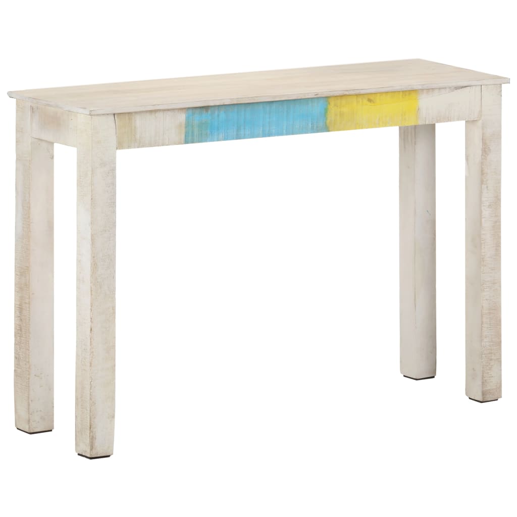 Masă Consolă, 115X35X77 Cm, Lemn De Mango Nefinisat