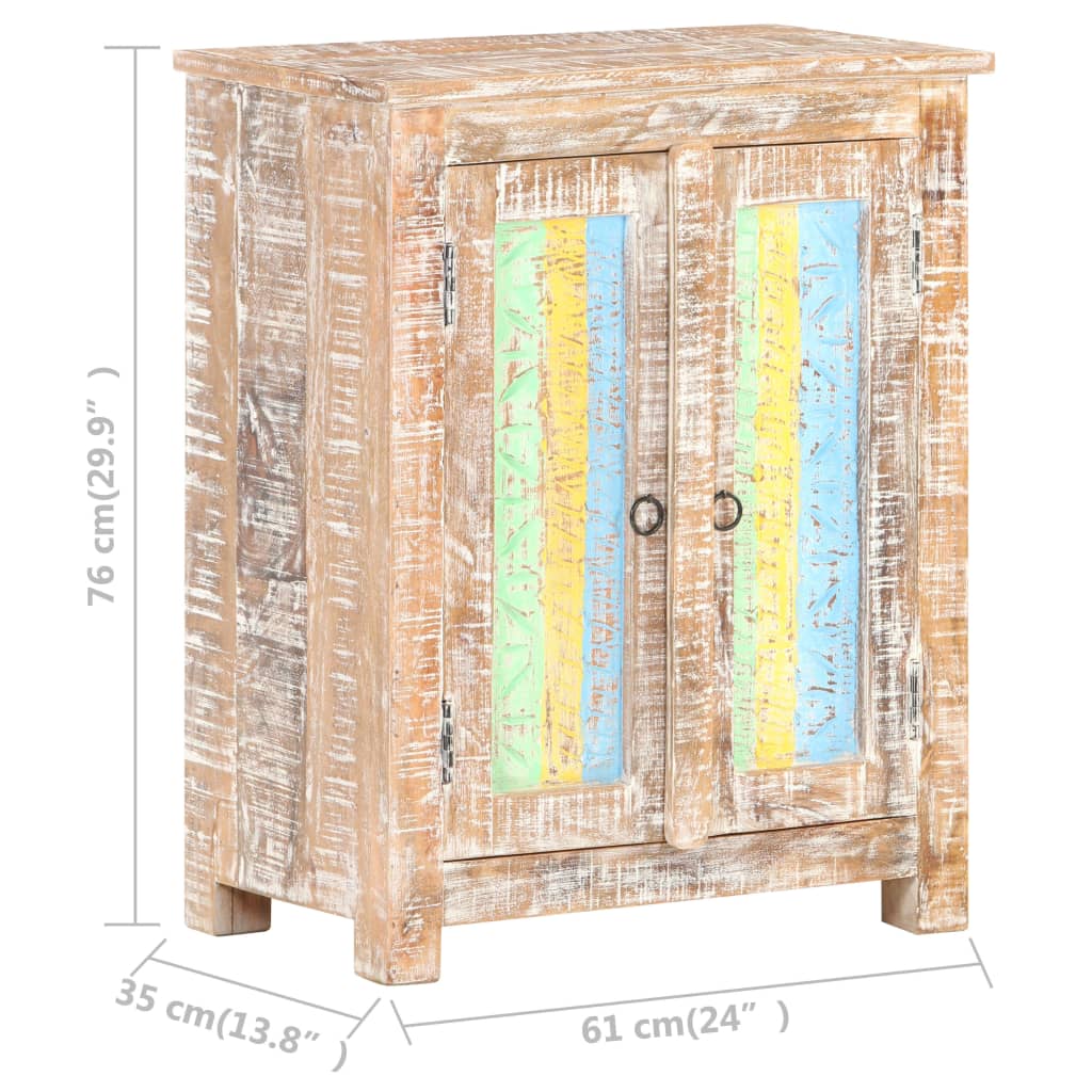 Dulap, 61X35X76 Cm, Lemn De Acacia Nefinisat