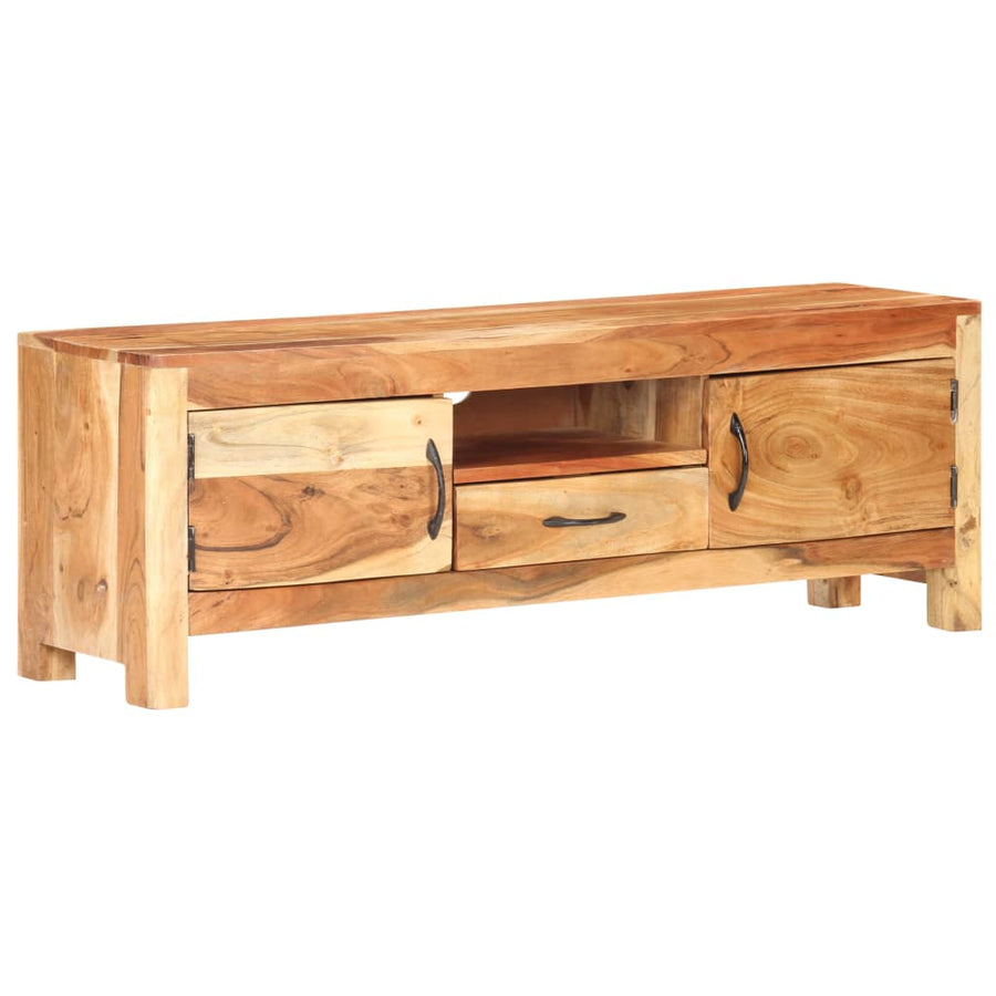 Comodă Tv, 116X30X40 Cm, Lemn Masiv De Acacia