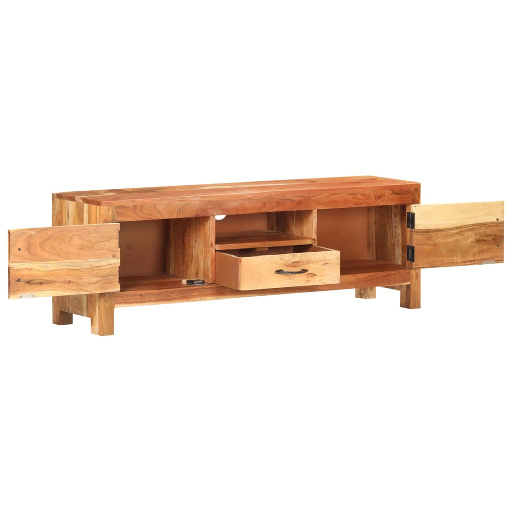 Comodă Tv, 116X30X40 Cm, Lemn Masiv De Acacia