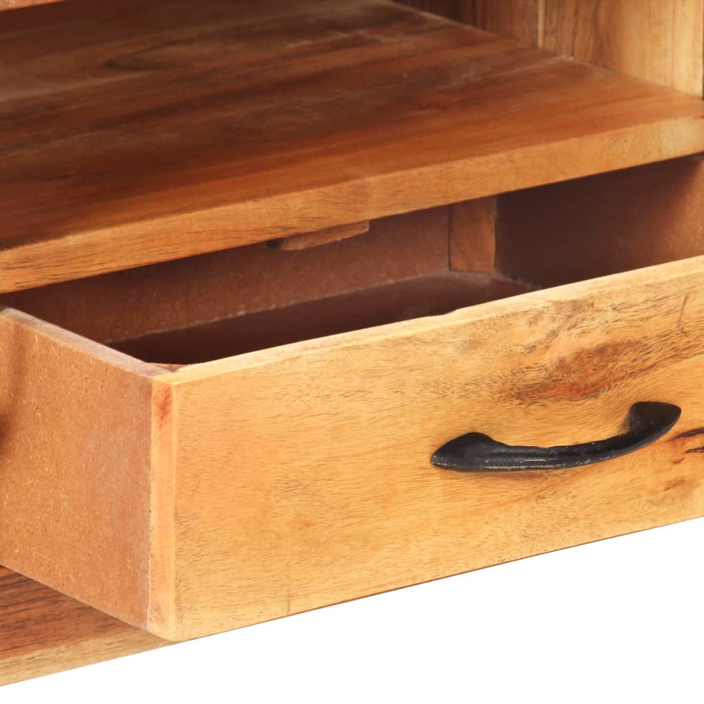 Comodă Tv, 116X30X40 Cm, Lemn Masiv De Acacia