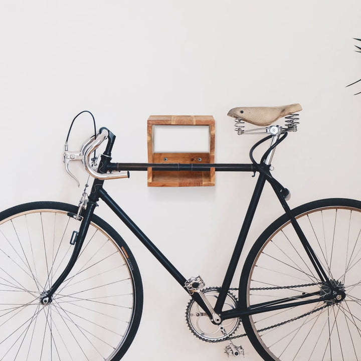 Suport Bicicletă De Perete, 35 X 25 X 25 Cm, Lemn Masiv Acacia