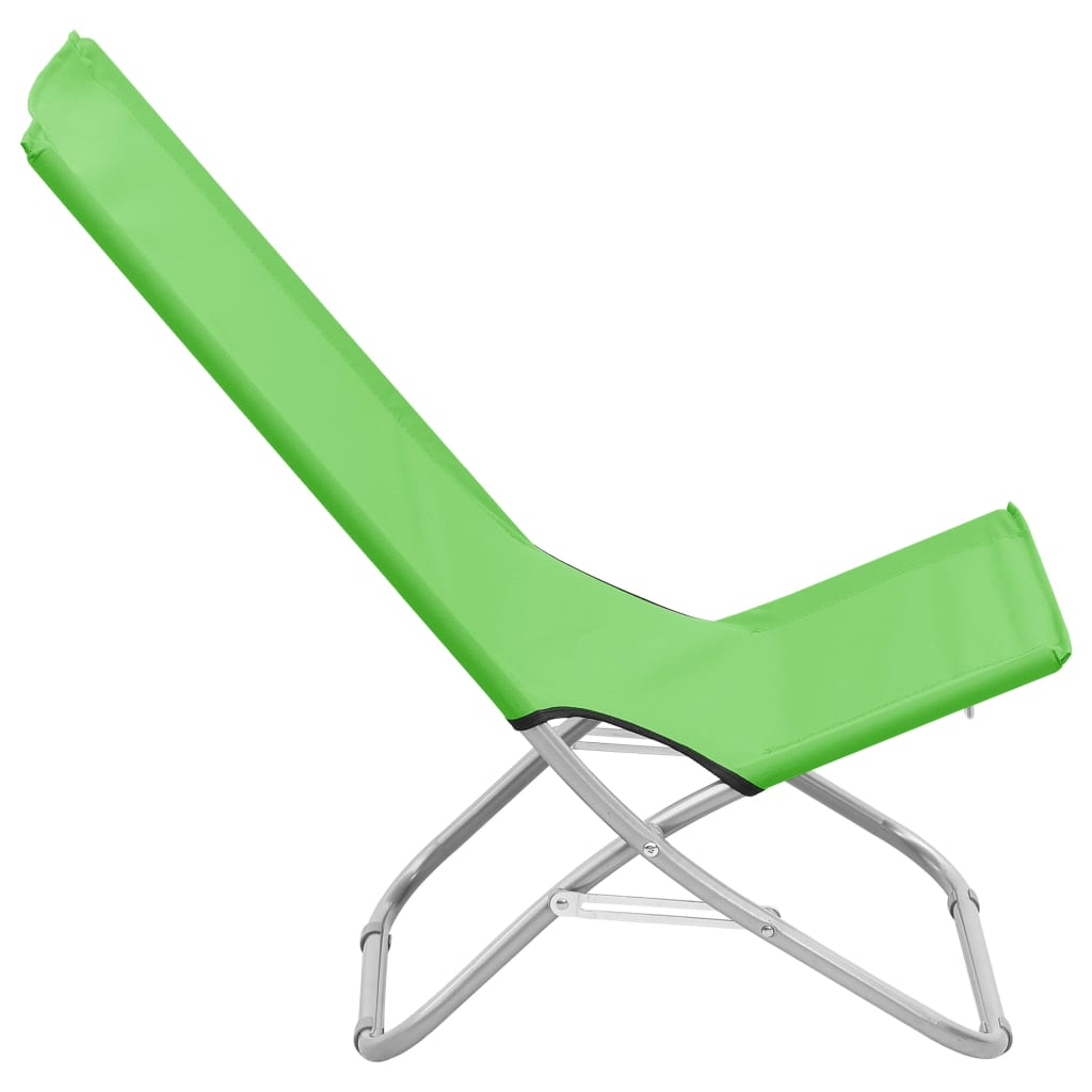Scaune De Plajă Pliante, 2 Buc., , Material Textil