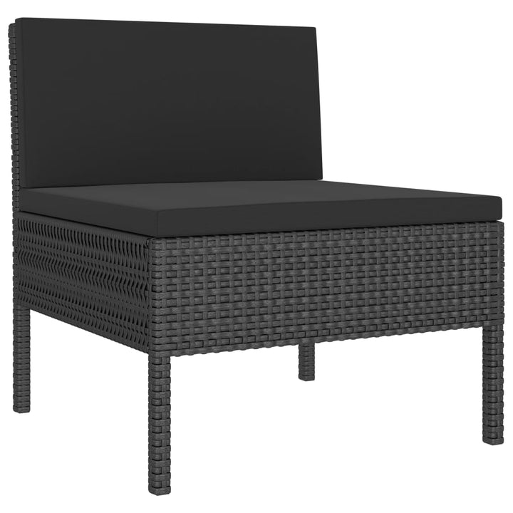 Set Mobilier De Grădină Cu Perne, 2 Piese, , Poliratan