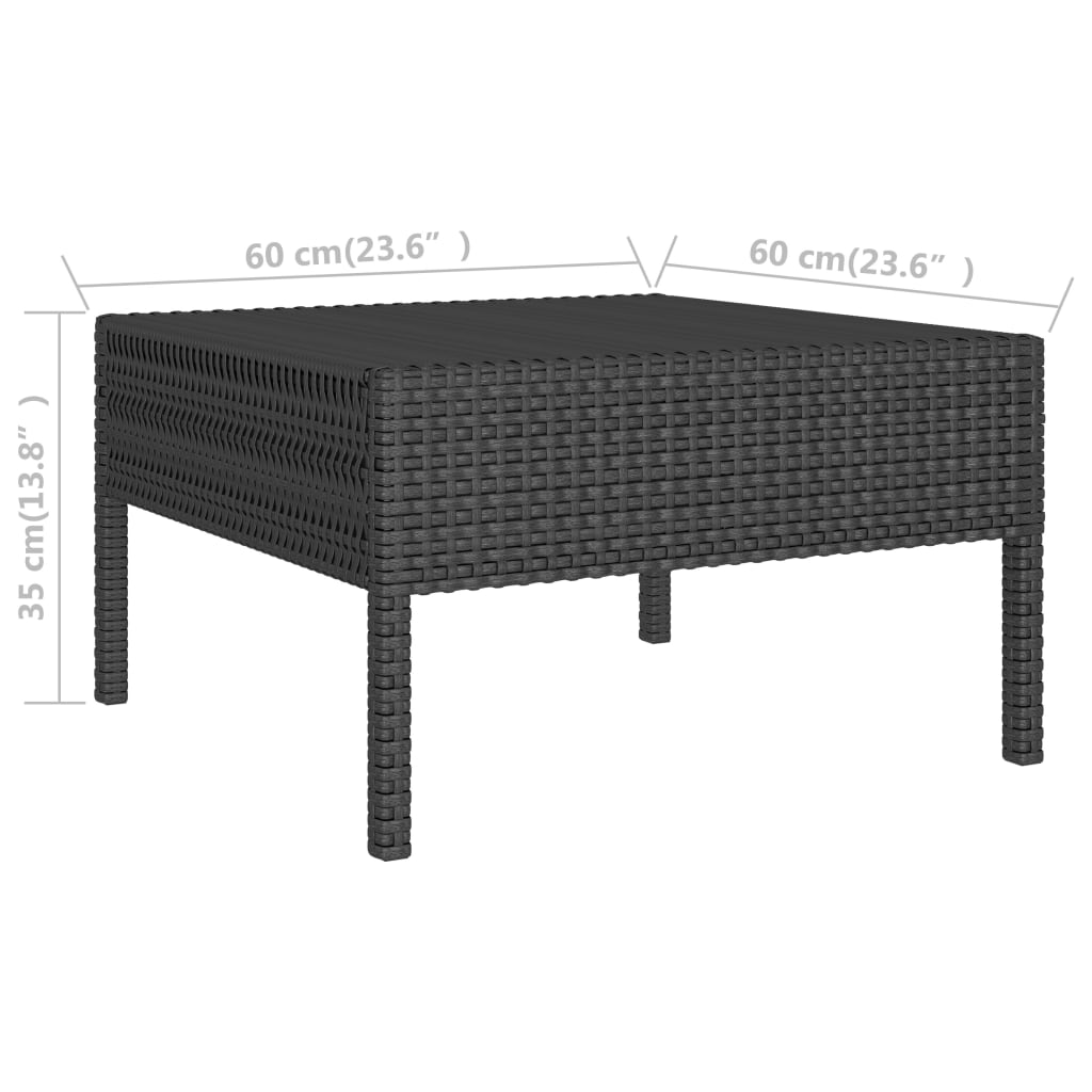 Set Mobilier De Grădină Cu Perne, 2 Piese, , Poliratan