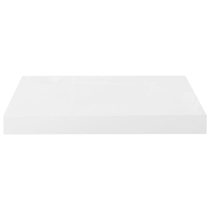 Rafturi De Perete, 4 Buc., Alb Extralucios, 40X23X3,8 Cm, Mdf Alb Foarte Lucios