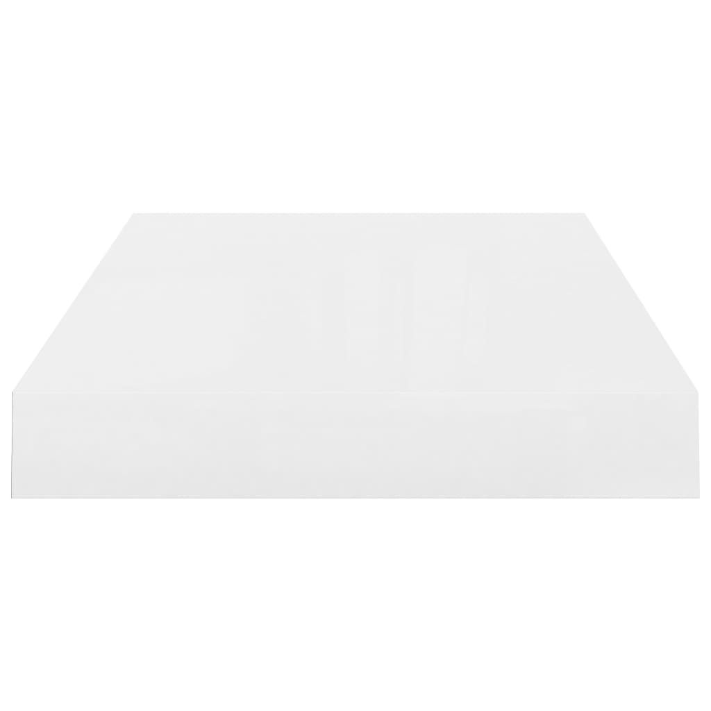 Rafturi De Perete, 4 Buc., Alb Extralucios, 40X23X3,8 Cm, Mdf Alb Foarte Lucios
