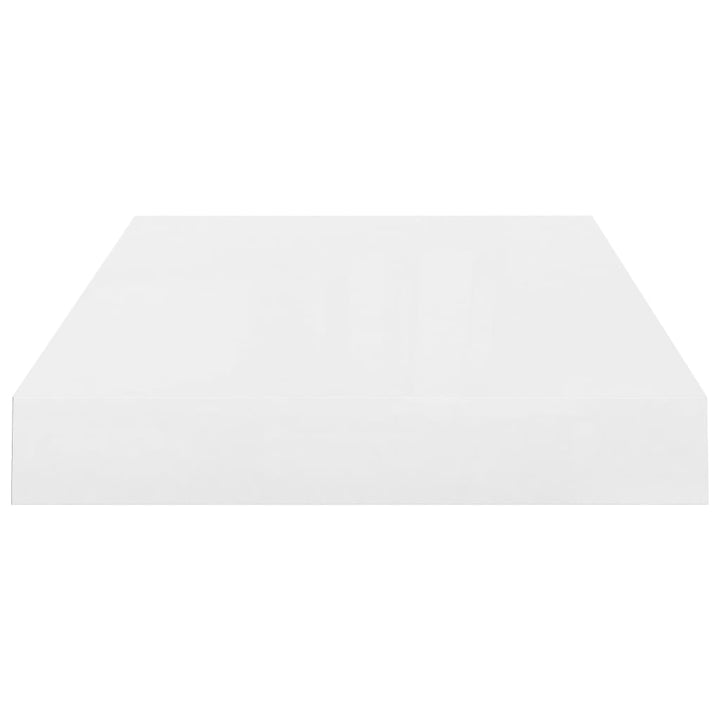 Rafturi De Perete, 4 Buc., Alb Extralucios, 40X23X3,8 Cm, Mdf Alb Foarte Lucios
