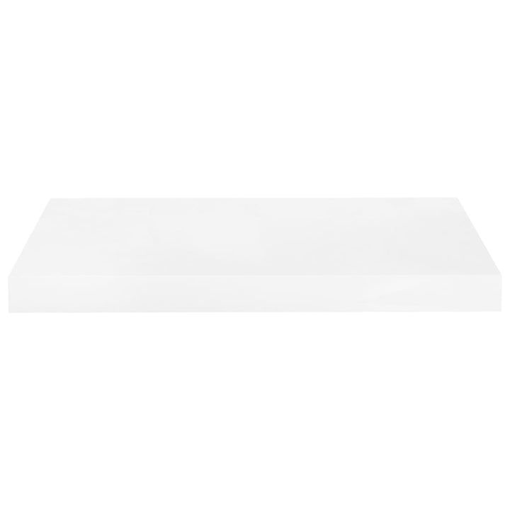 Rafturi De Perete, 2 Buc., Alb Extralucios, 50X23X3,8 Cm, Mdf Alb Foarte Lucios