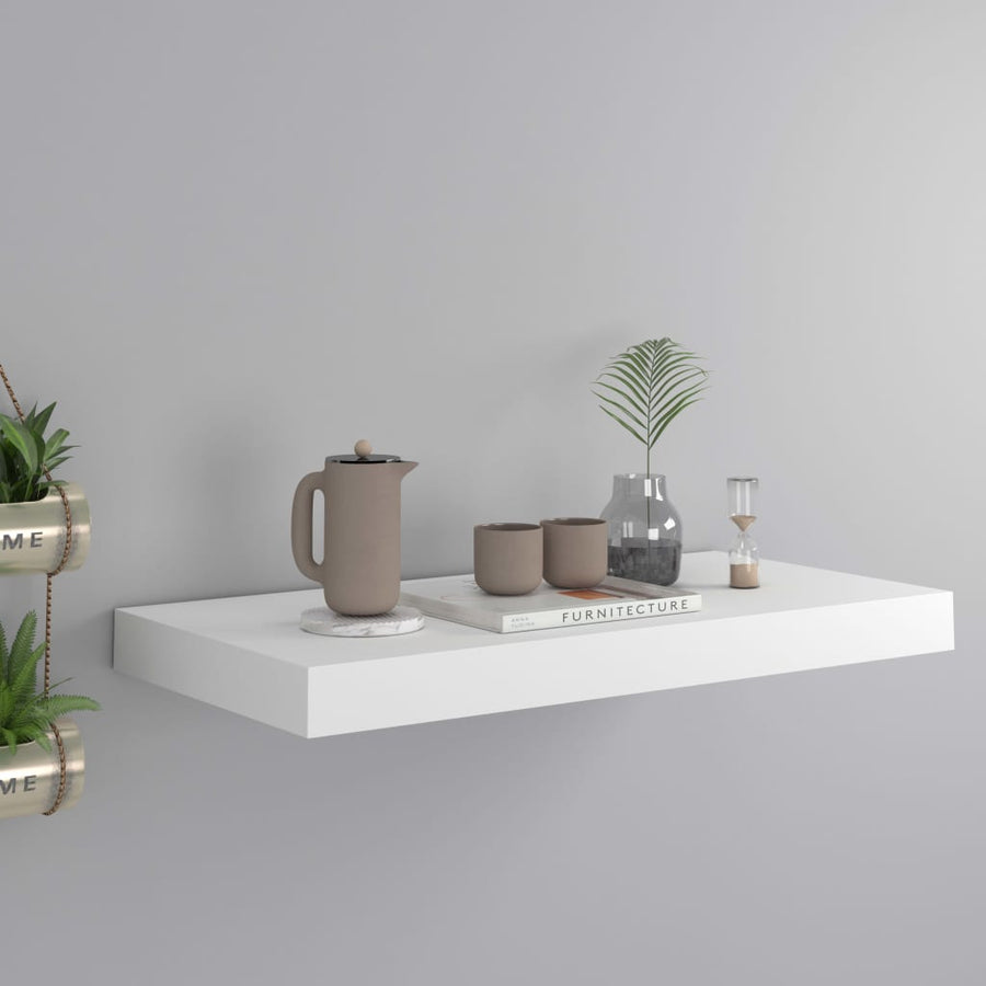 Raft De Perete Suspendat, , 50X23X3,8 Cm, Mdf Alb