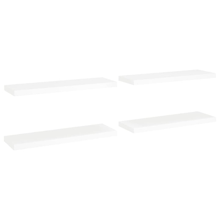 Rafturi De Perete, 4 Buc., , 80 X 23,5 X 3,8 Cm, Mdf Alb
