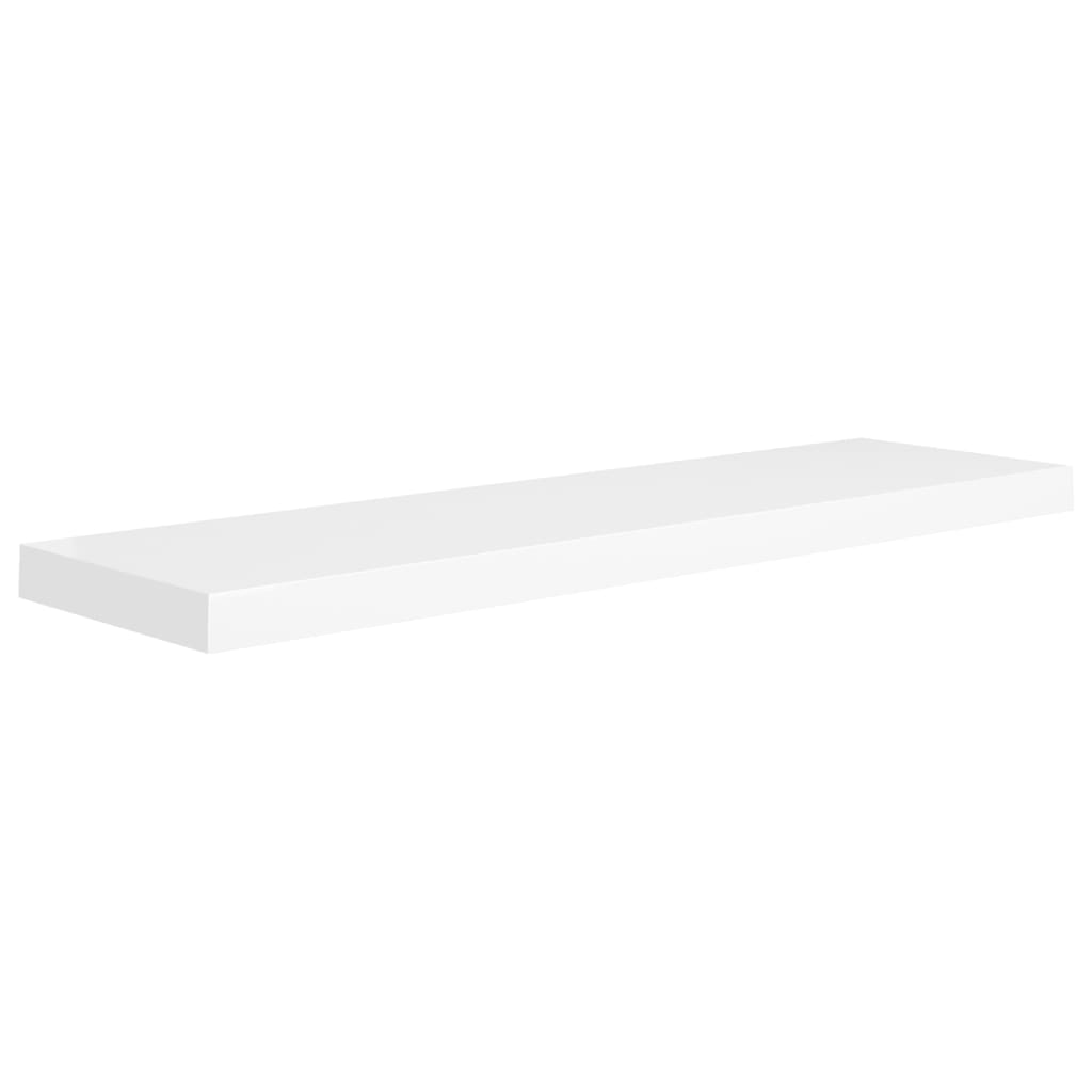 Rafturi De Perete Suspendate, 2 Buc., , 90X23,5X3,8 Cm, Mdf Alb
