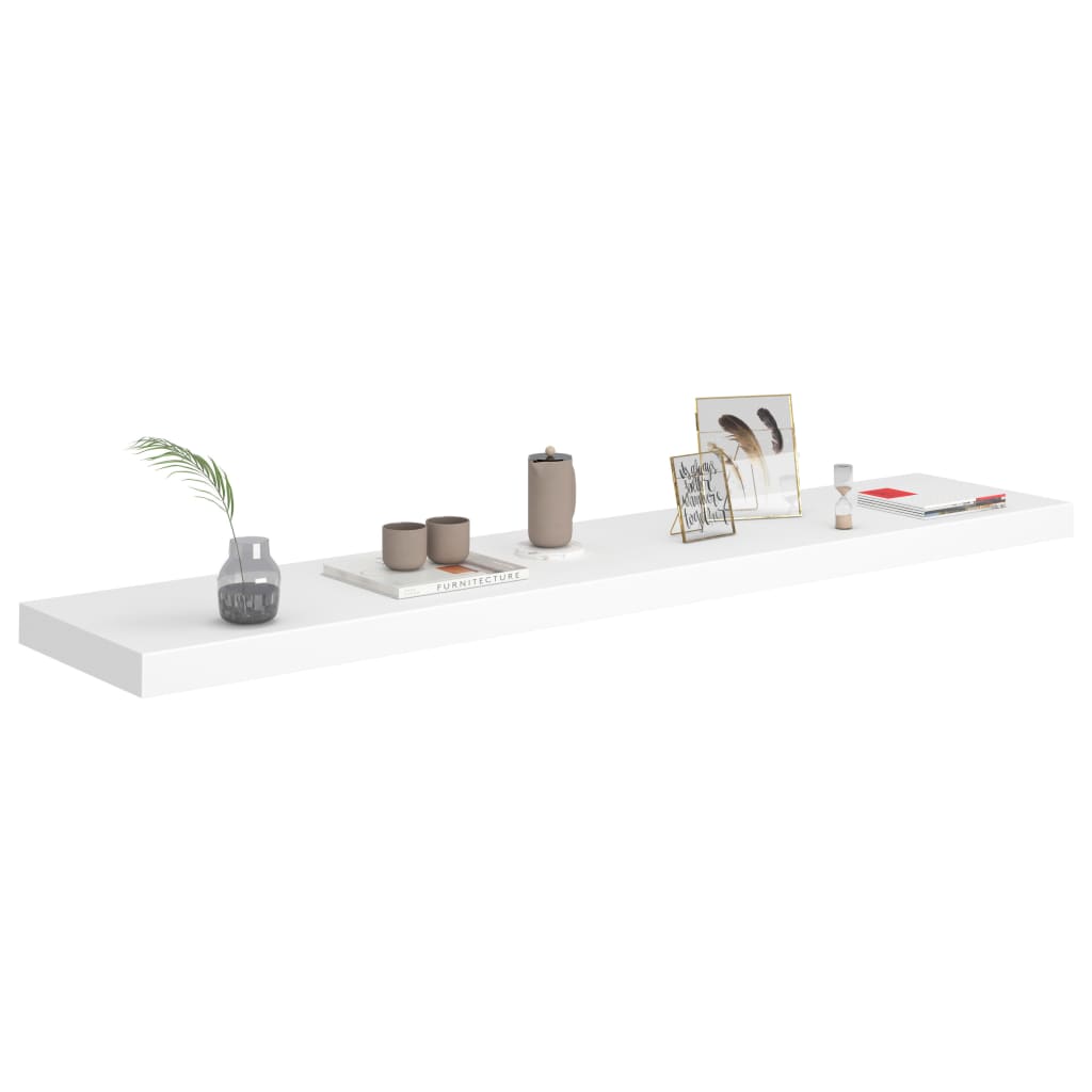 Rafturi De Perete, 4 Buc., , 120 X 23,5 X 3,8 Cm, Mdf Alb