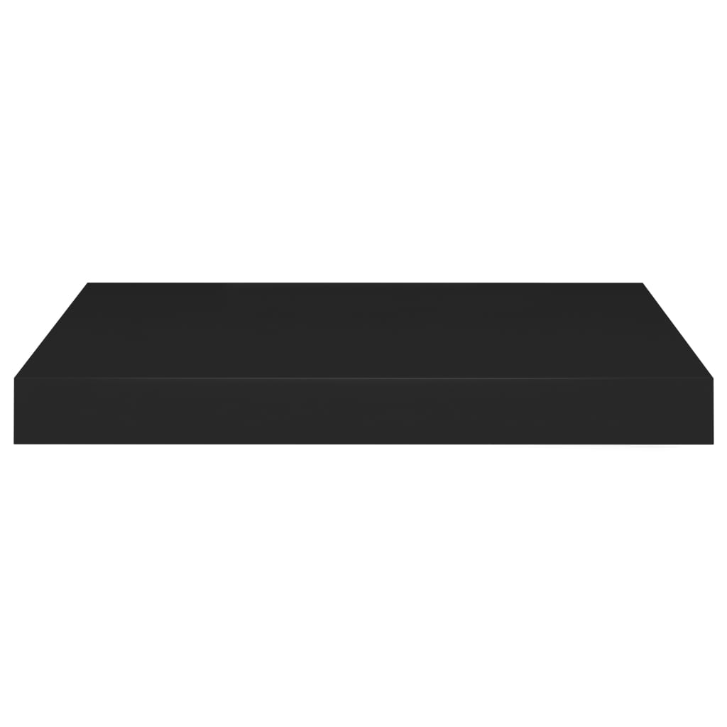 Rafturi De Perete Suspendate, 4 Buc., , 40X23X3,8 Cm, Mdf Negru