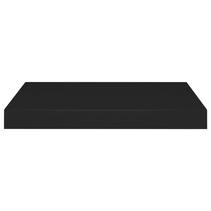 Rafturi De Perete Suspendate, 4 Buc., , 40X23X3,8 Cm, Mdf Negru
