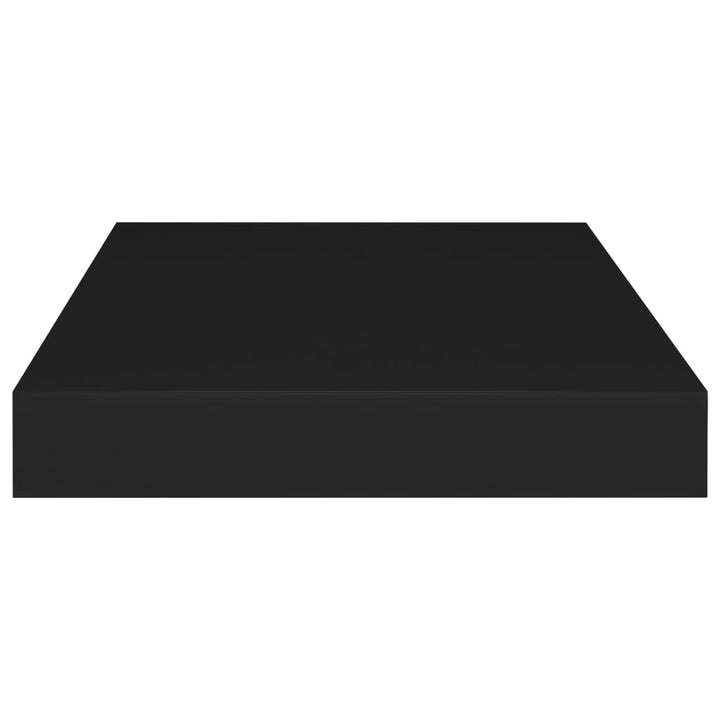 Rafturi De Perete Suspendate, 4 Buc., , 40X23X3,8 Cm, Mdf Negru