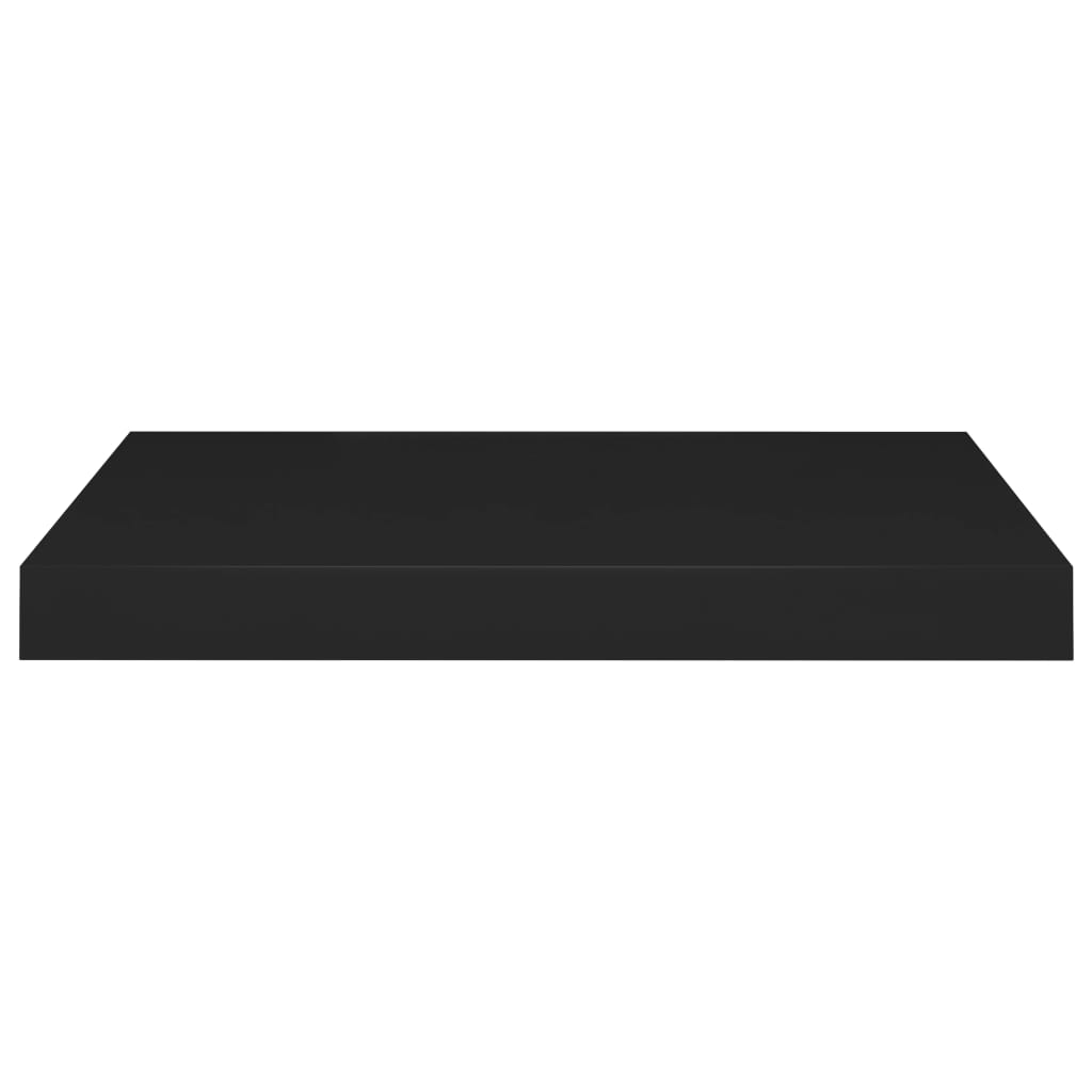 Rafturi De Perete Suspendate, 4 Buc., , 50X23X3,8 Cm, Mdf Negru