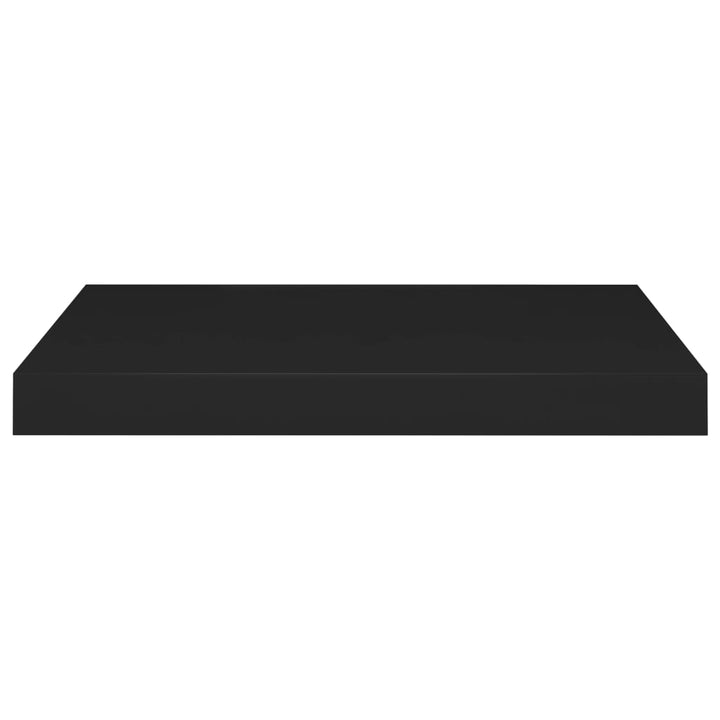 Rafturi De Perete Suspendate, 4 Buc., , 50X23X3,8 Cm, Mdf Negru