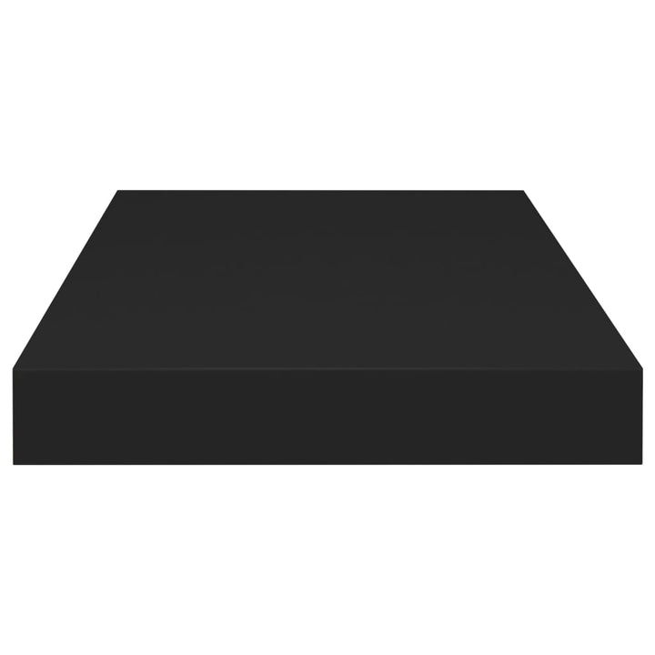 Rafturi De Perete Suspendate, 4 Buc., , 50X23X3,8 Cm, Mdf Negru