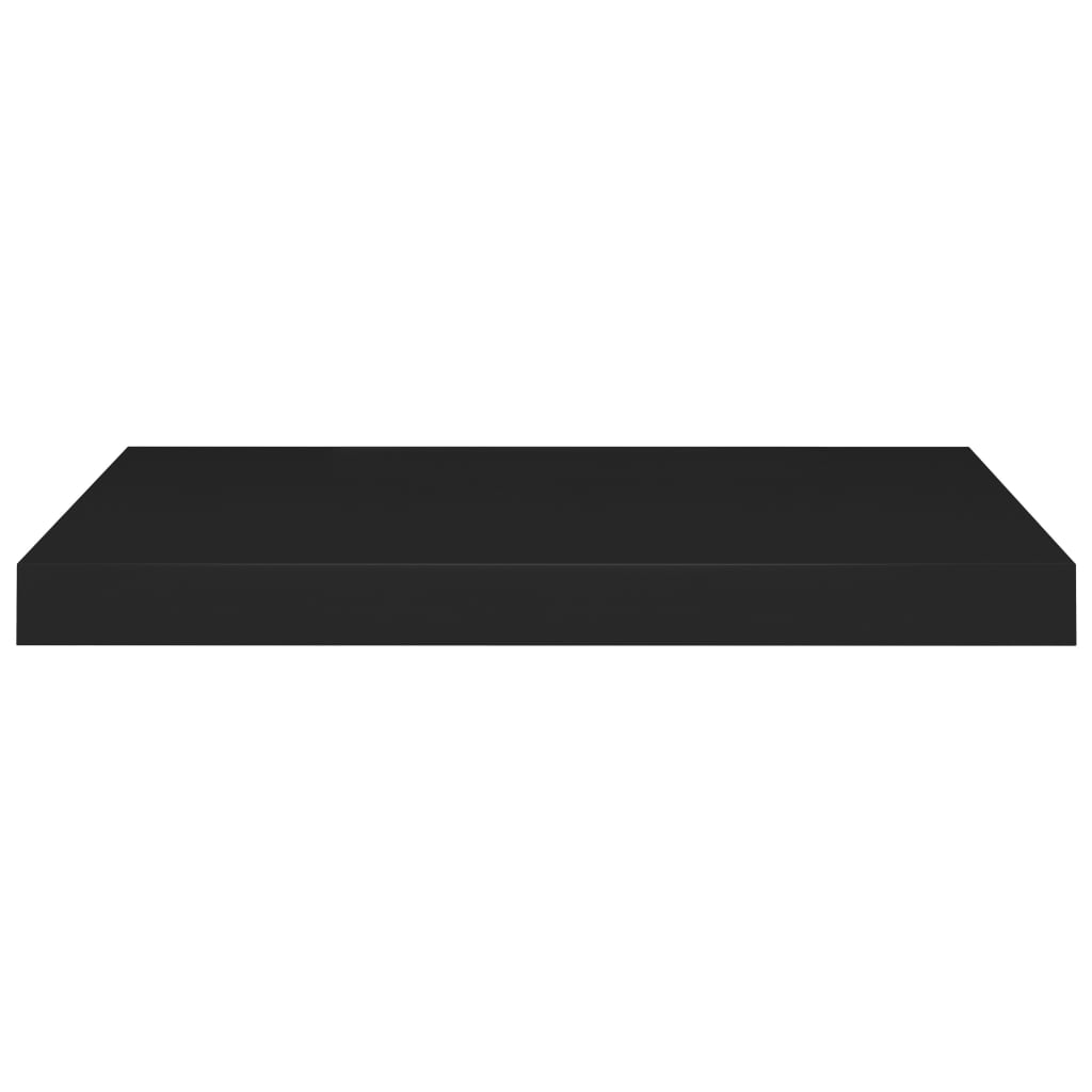 Rafturi De Perete Suspendate, 2 Buc., , 60X23,5X3,8 Cm Mdf Negru