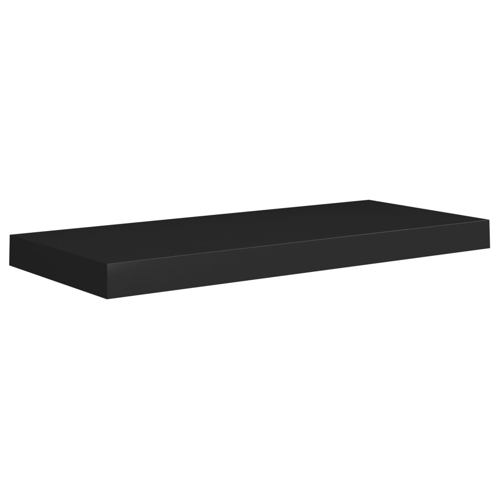 Rafturi De Perete, 4 Buc., , 60 X 23,5 X 3,8 Cm, Mdf Negru