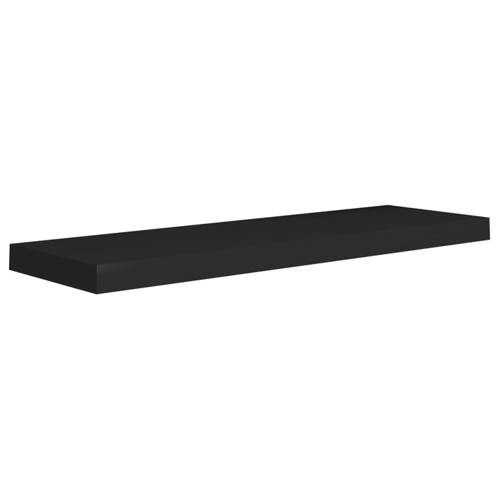 Rafturi De Perete, 4 Buc., , 80 X 23,5 X 3,8 Cm, Mdf Negru