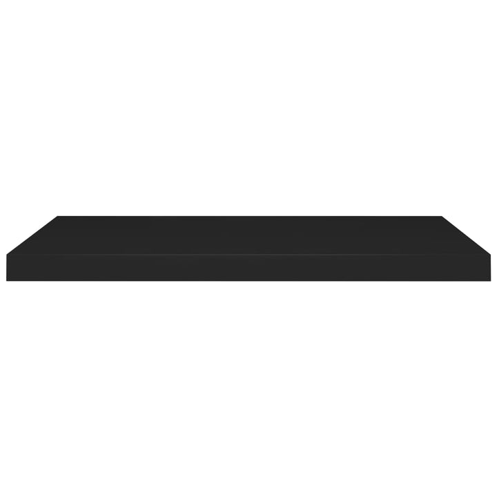 Rafturi De Perete, 4 Buc., , 80 X 23,5 X 3,8 Cm, Mdf Negru