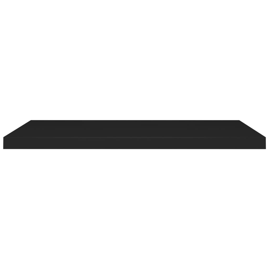 Rafturi De Perete Suspendate 2 Buc., , 90X23,5X3,8 Cm, Mdf Negru