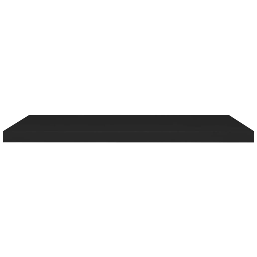 Rafturi De Perete Suspendate 4 Buc., , 90X23,5X3,8 Cm, Mdf Negru