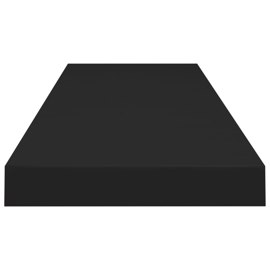 Rafturi De Perete Suspendate 4 Buc., , 90X23,5X3,8 Cm, Mdf Negru