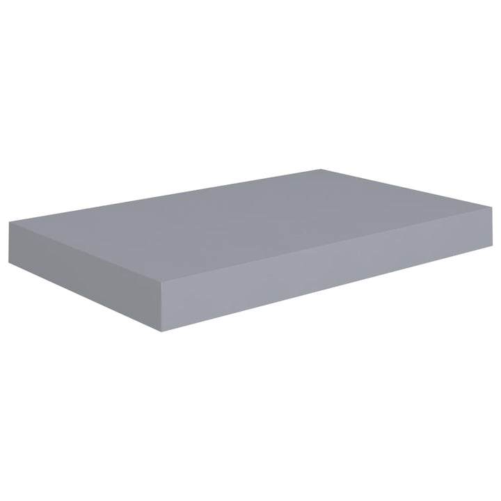 Rafturi De Perete Suspendate, 4 Buc., , 40X23X3,8 Cm, Mdf Gri