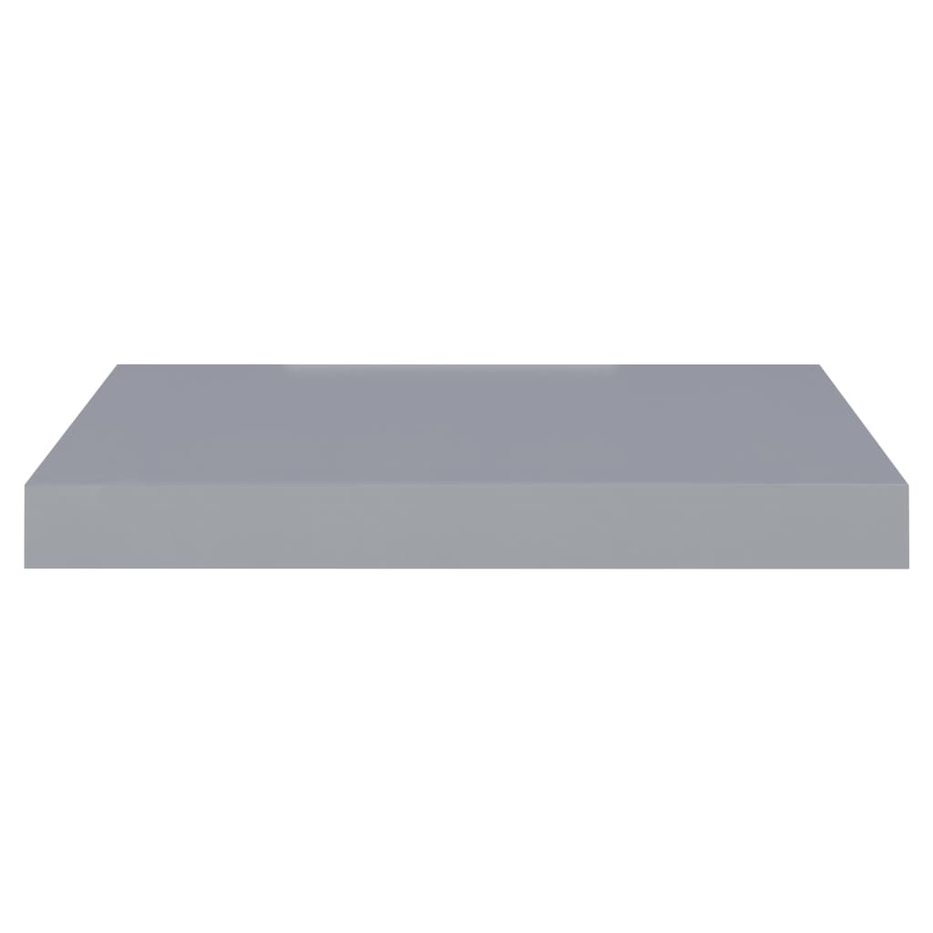 Rafturi De Perete Suspendate, 4 Buc., , 40X23X3,8 Cm, Mdf Gri
