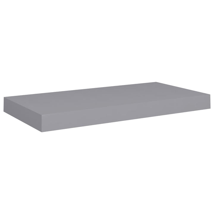 Rafturi De Perete Suspendate, 4 Buc., , 50X23X3,8 Cm, Mdf Gri
