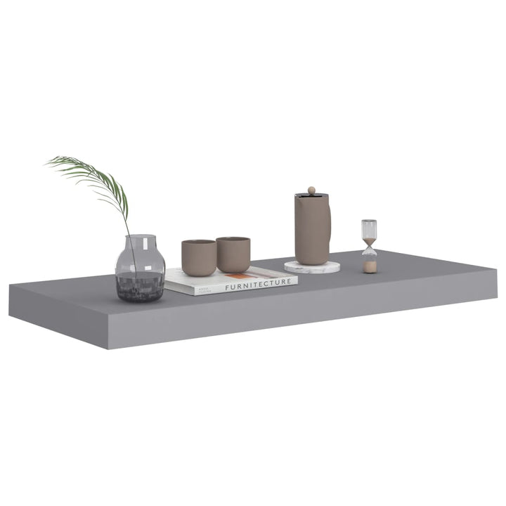 Raft De Perete Suspendat, , 60X23,5X3,8 Cm, Mdf Gri