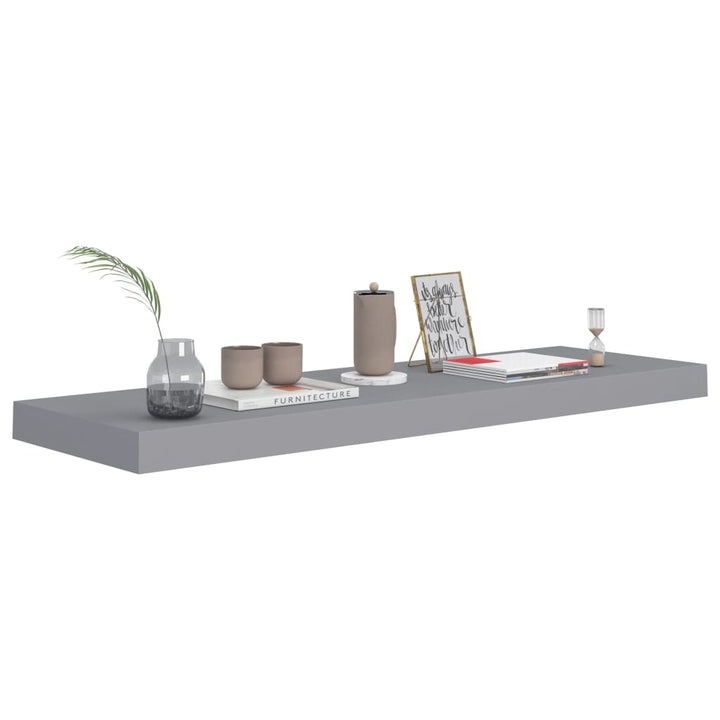 Raft De Perete Suspendat, , 80X23,5X3,8 Cm, Mdf Gri