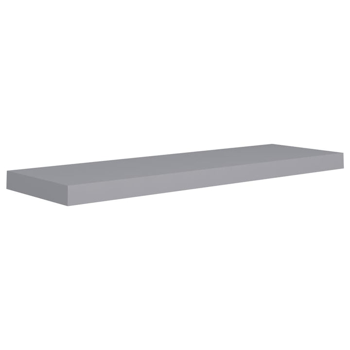 Rafturi De Perete Suspendate, 2 Buc., , 80X23,5X3,8 Cm, Mdf Gri
