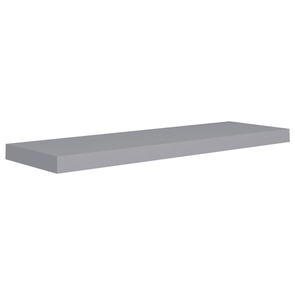 Rafturi De Perete Suspendate, 4 Buc., , 80X23,5X3,8 Cm, Mdf Gri