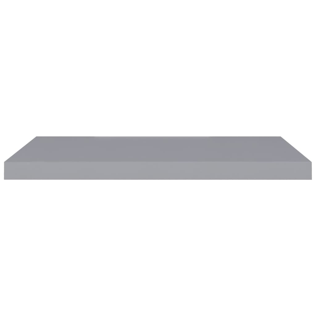 Rafturi De Perete Suspendate, 4 Buc., , 80X23,5X3,8 Cm, Mdf Gri