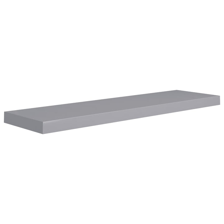 Rafturi De Perete Suspendate, 2 Buc., , 90X23,5X3,8 Cm, Mdf Gri