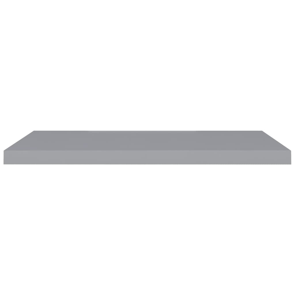 Rafturi De Perete Suspendate, 4 Buc., , 90X23,5X3,8 Cm, Mdf Gri