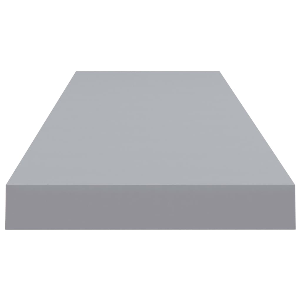 Rafturi De Perete Suspendate, 4 Buc., , 90X23,5X3,8 Cm, Mdf Gri
