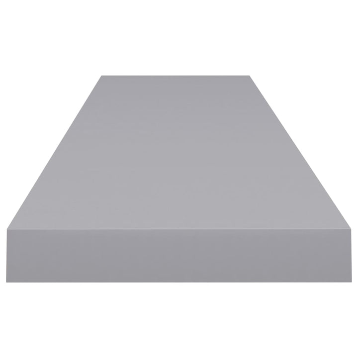 Rafturi De Perete Suspendate, 2 Buc., , 120X23,5X3,8 Cm, Mdf Gri