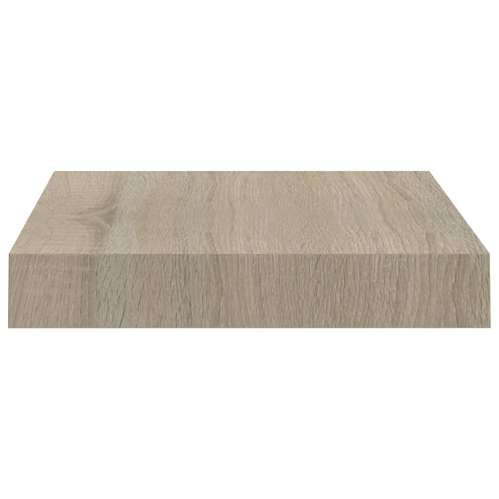 Rafturi Perete Suspendate, 4 Buc., , 23X23,5X3,8 Cm, Mdf Stejar