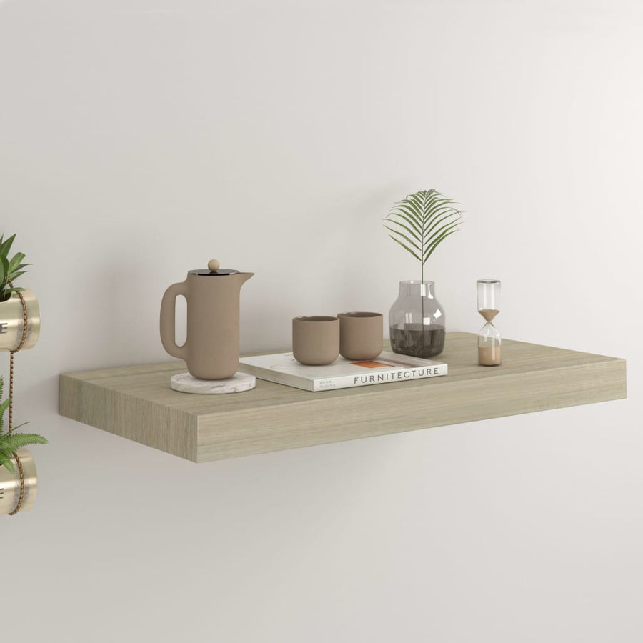 Raft De Perete Suspendat, , 50X23X3,8 Cm, Mdf Stejar