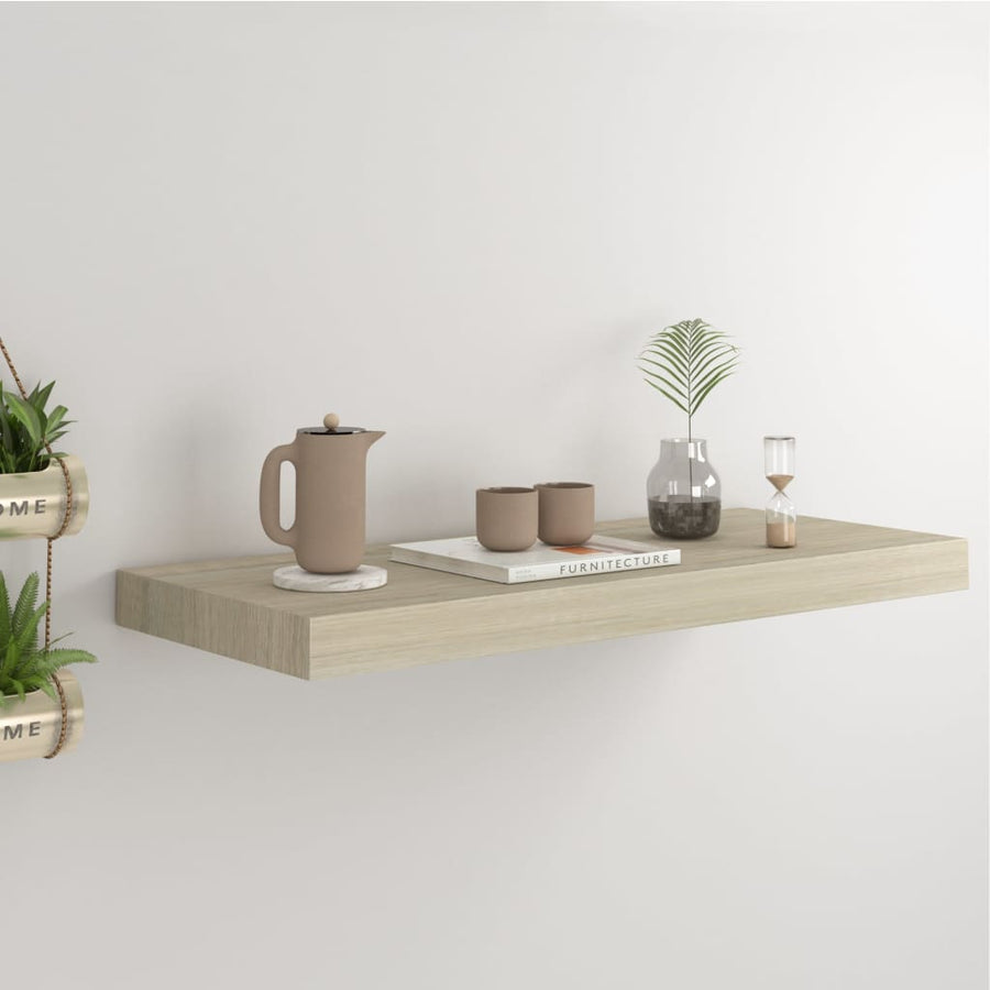 Raft De Perete Suspendat, , 60X23,5X3,8 Cm, Mdf Stejar