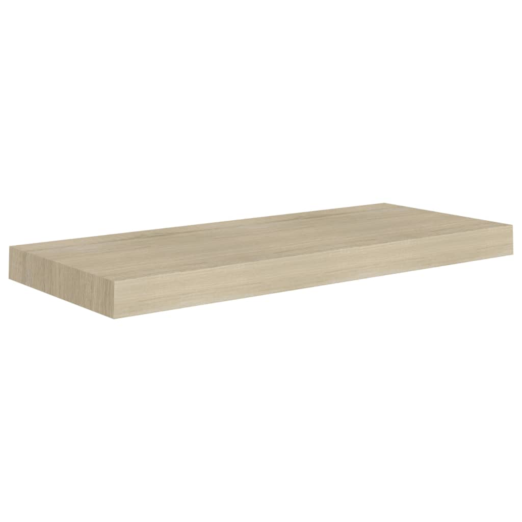 Rafturi De Perete Suspendate, 4 Buc., 60X23,5X3,8 Cm Mdf Stejar