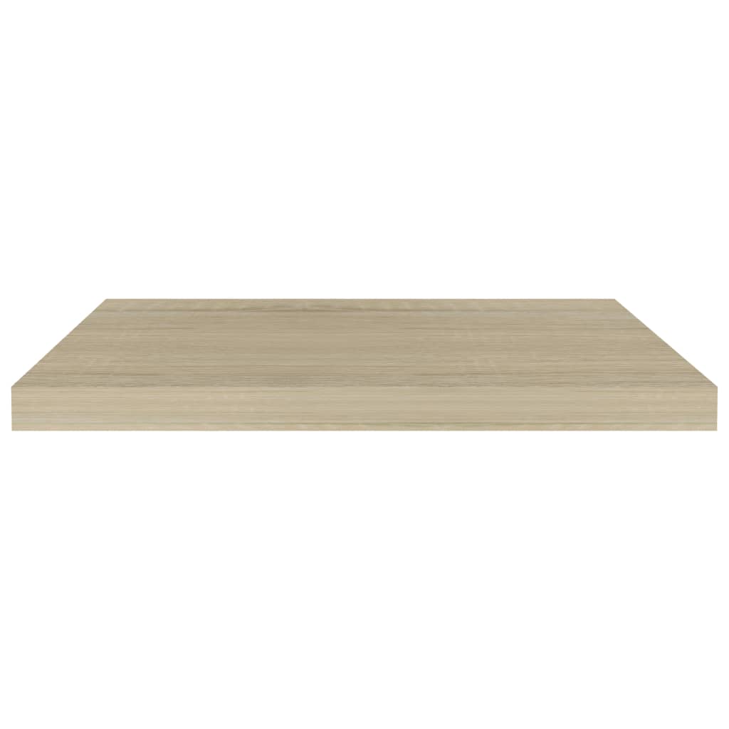 Rafturi De Perete Suspendate, 4 Buc., 60X23,5X3,8 Cm Mdf Stejar