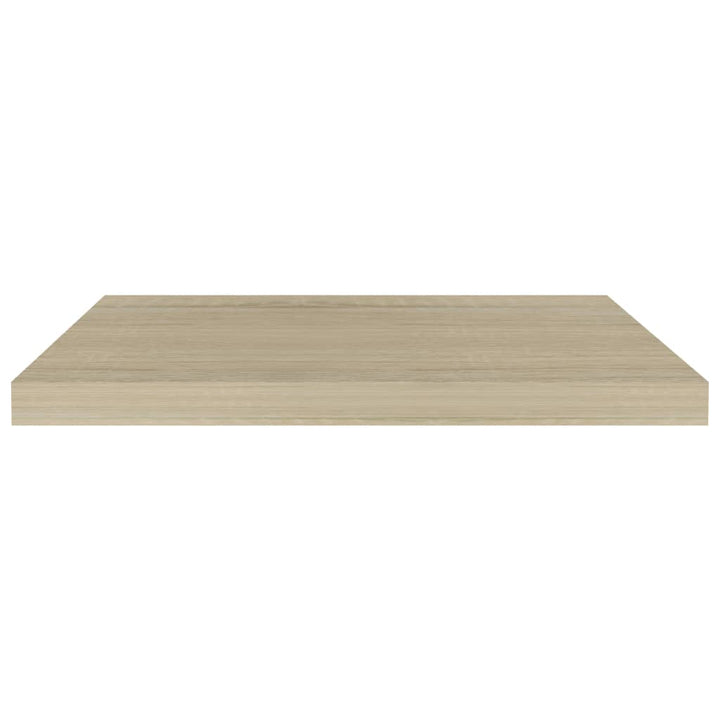 Rafturi De Perete Suspendate, 4 Buc., 60X23,5X3,8 Cm Mdf Stejar
