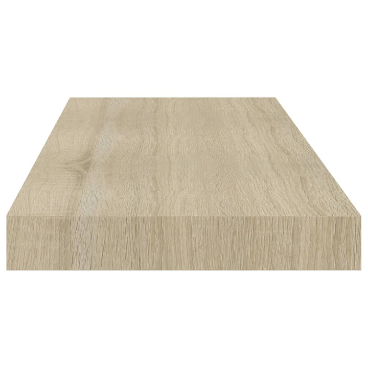 Rafturi De Perete Suspendate, 4 Buc., 60X23,5X3,8 Cm Mdf Stejar
